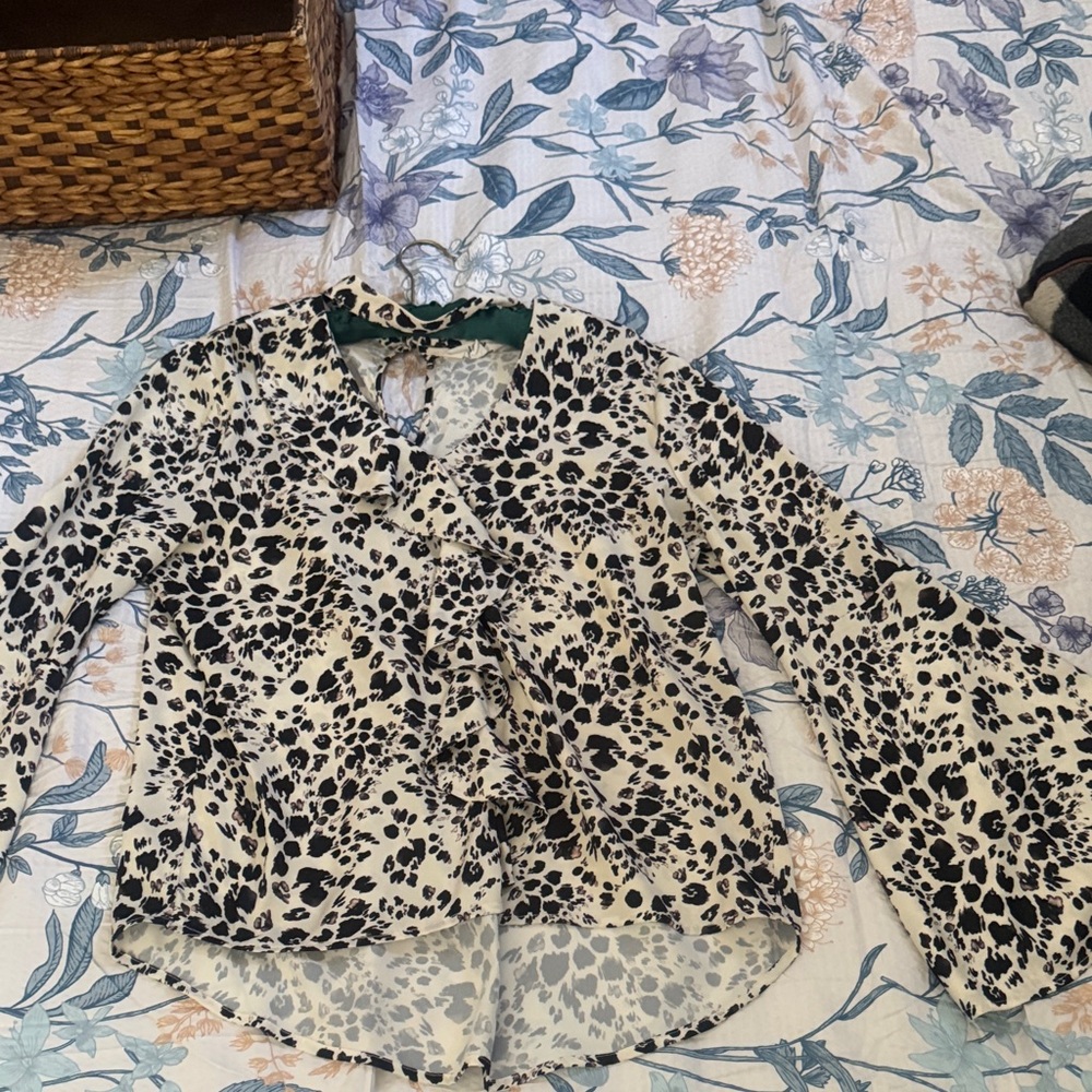 Jack by BB Dakota Animal Print Blouse
